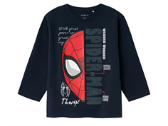 Name It dark sapphire Spiderman bluse